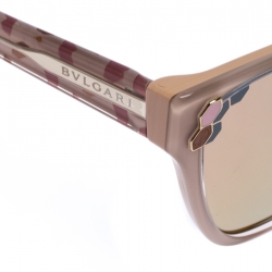 Bvlgari Blush Pink 8208 Mirror Cat Eye Sunglasses 