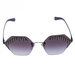 Bvlgari Black/Grey Gradient 6103 Serpenteyes Geometric Sunglasses