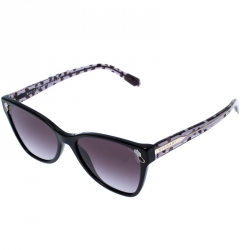 Bvlgari Black/Grey Gradient Serpenti 8208 Cateye Sunglasses
