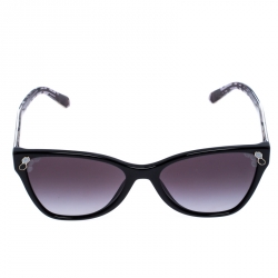 Bvlgari Black/Grey Gradient Serpenti 8208 Cateye Sunglasses