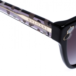 Bvlgari Black/Grey Gradient Serpenti 8208 Cateye Sunglasses