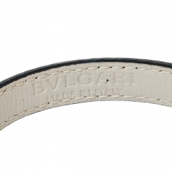 Bvlgari Serpenti Forever Enamel Gold Plated Green Leather Bracelet