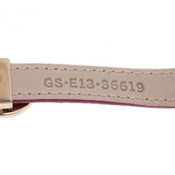 Bvlgari Leather Double Coiled Purple Bracelet S