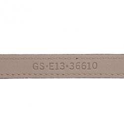 Pre Owned Bvlgari Serpenti Double Coiled Purple Leather Bracelet M