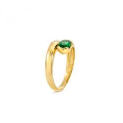 Pre Owned Bvlgari Emerald Gold Ring