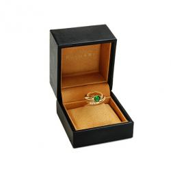 Pre Owned Bvlgari Emerald Gold Ring