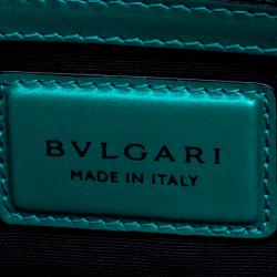 Bvlgari Sea Green Leather Medium Serpenti Forever Shoulder Bag