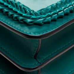 Bvlgari Sea Green Leather Medium Serpenti Forever Shoulder Bag