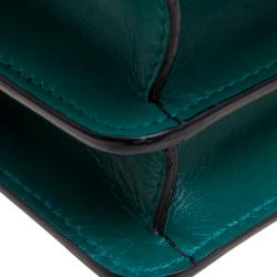 Bvlgari Sea Green Leather Medium Serpenti Forever Shoulder Bag