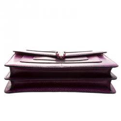 Bvlgari Magenta Python Medium Serpenti Forever Shoulder Bag