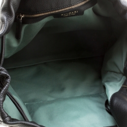 Pre Owned Bvlgari Black Leather Downy Tote