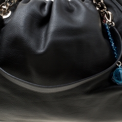 Pre Owned Bvlgari Black Leather Downy Tote