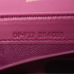 Pre Owned Bvlgari x Nicholas Kirkwood Fuchsia Studded Leather Serpenti Forever Wallet On Chain