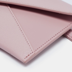 Bvlgari Two Tone Pink Leather Serpenti Forever Envelope Pouch