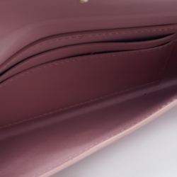 Bvlgari Two Tone Pink Leather Serpenti Forever Envelope Pouch
