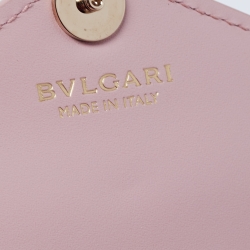 Bvlgari Two Tone Pink Leather Serpenti Forever Envelope Pouch