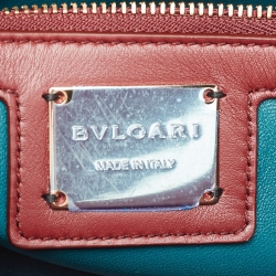 Bvlgari Red Quilted Leather Small Serpenti Cabochon Shoulder Bag