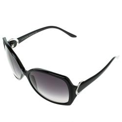 Pre Owned Bvlgari Black/Shaded Grey 8035 Oversize Sunglasses