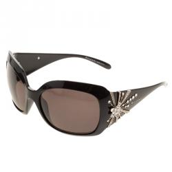 Pre Owned Bvlgari Black Limited Edition Fireworks Oversized Sunglasses