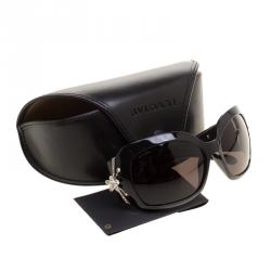 Pre Owned Bvlgari Black Limited Edition Fireworks Oversized Sunglasses