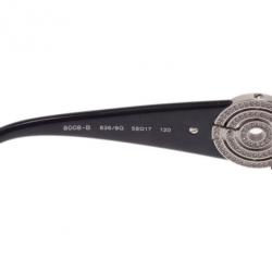 Bvlgari Black 8008B Crystal Temple Sunglasses
