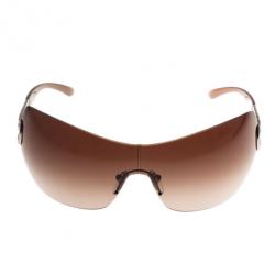 Bvlgari Brown 6023B Strass Edge Shield Sunglasses