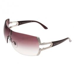 Bvlgari Purple 6038 Parentesi Motif Shield Sunglasses