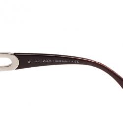Bvlgari Purple 6038 Parentesi Motif Shield Sunglasses