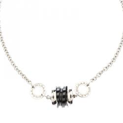 Bvlgari Save the Children Black Ceramic Silver Bracelet