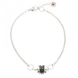 Bvlgari Save the Children Black Ceramic Silver Bracelet