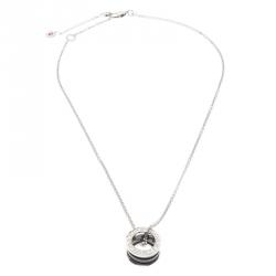 Bvlgari Save the Children Black Ceramic Silver Pendant Necklace