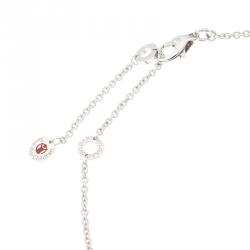 Bvlgari Save the Children Black Ceramic Silver Pendant Necklace