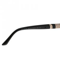 Pre Owned Bvlgari Black BV8151BM Crystal Embellished Cat Eye Sunglasses