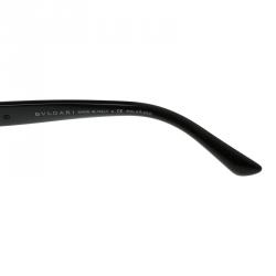 Pre Owned Bvlgari Black BV8151BM Crystal Embellished Cat Eye Sunglasses