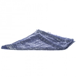 Bvlgari Blue Lettere Maxi Metal Silk and Wool Logomania Scarf