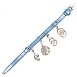 Pre Owned Bvlgari Leather Charm Bracelet