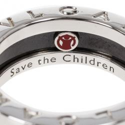 Bvlgari Save The Children Silver Ring Size 51