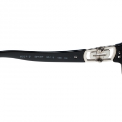 Bvlgari Black 8021-B Crystal Embellished Rectangular Sunglasses 