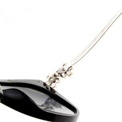 Pre Owned Bvlgari Black Crystal Flower Cat Eye Woman Sunglasses