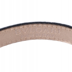 Pre Owned Bvlgari Serpenti Forever Red Exotic Leather Enamel Gold Plated Bracelet