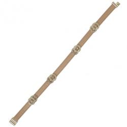 Bvlgari Leather Double Coiled Bracelet