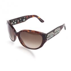 Pre Owned Bvlgari Tortoise Frame 8038B Limited Edition Woman Sunglasses