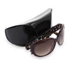 Pre Owned Bvlgari Tortoise Frame 8038B Limited Edition Woman Sunglasses