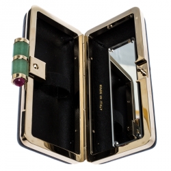 Bvlgari Black Leather Lipstick Case