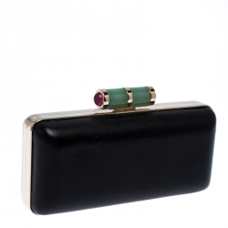 Bvlgari Black Leather Lipstick Case