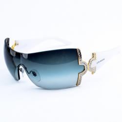 Bvlgari White 651-B Shield Woman Sunglasses