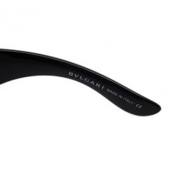 Pre Owned Bvlgari Black 6017B Strass Edge Shield Women Sunglasses