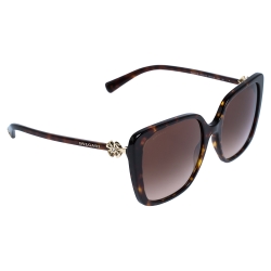 Pre Owned Bvlgari Dark Brown Tortoise Gradient 8225-B Sunglasses