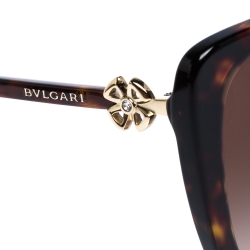 Pre Owned Bvlgari Dark Brown Tortoise Gradient 8225-B Sunglasses