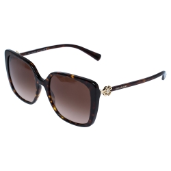 Pre Owned Bvlgari Dark Brown Tortoise Gradient 8225-B Sunglasses